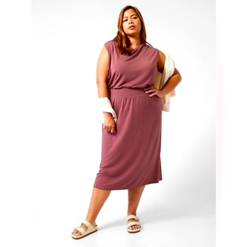 Athleta Mauve Sleeveless Dress